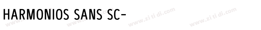 harmonios sans sc字体转换